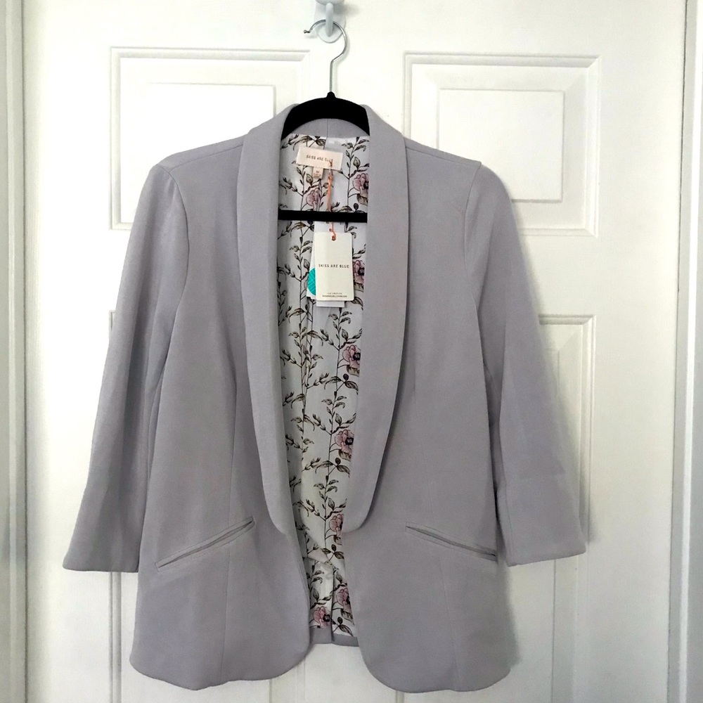 NWT Skies are Blue Hannah modal scuba blazer